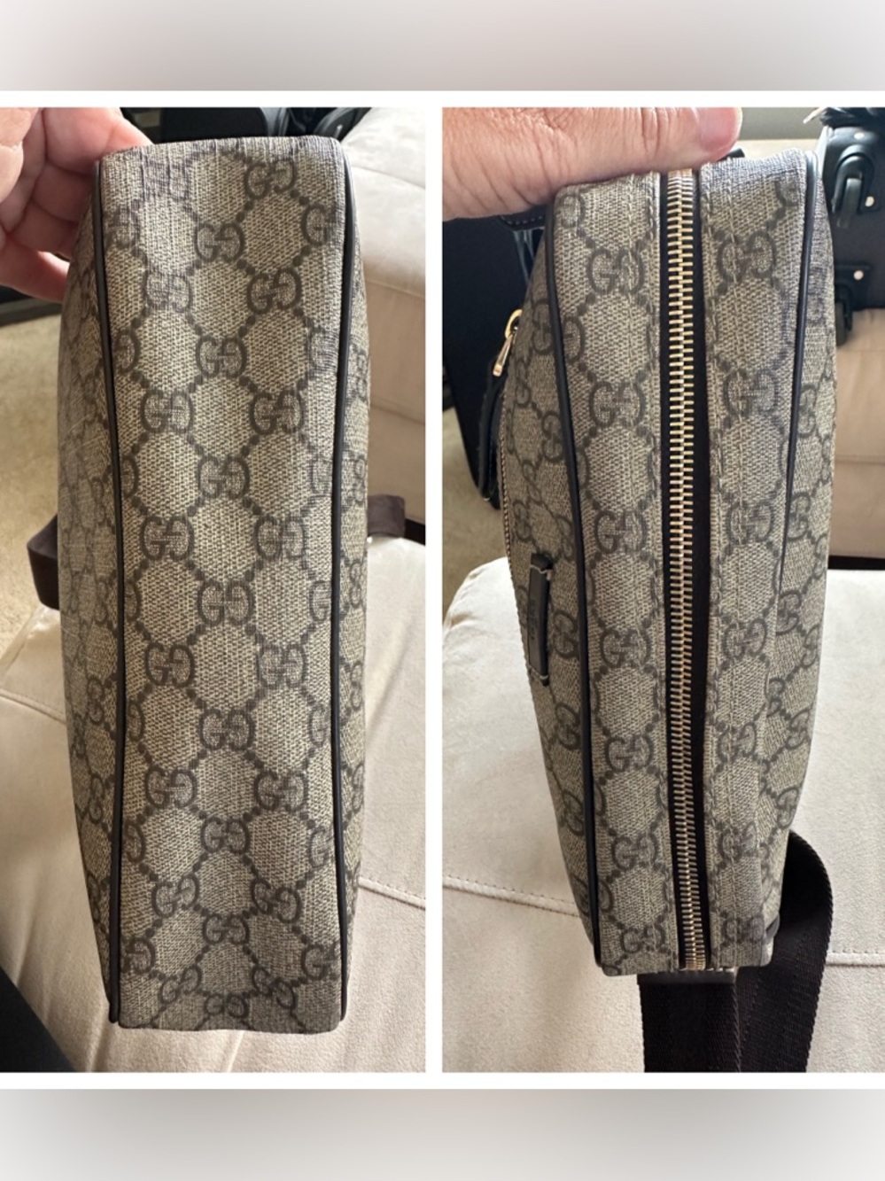 Gucci GG Supreme Coated Canvas Messenger Bag / Crossbody – Authentic – EUC - Picture 13 of 16